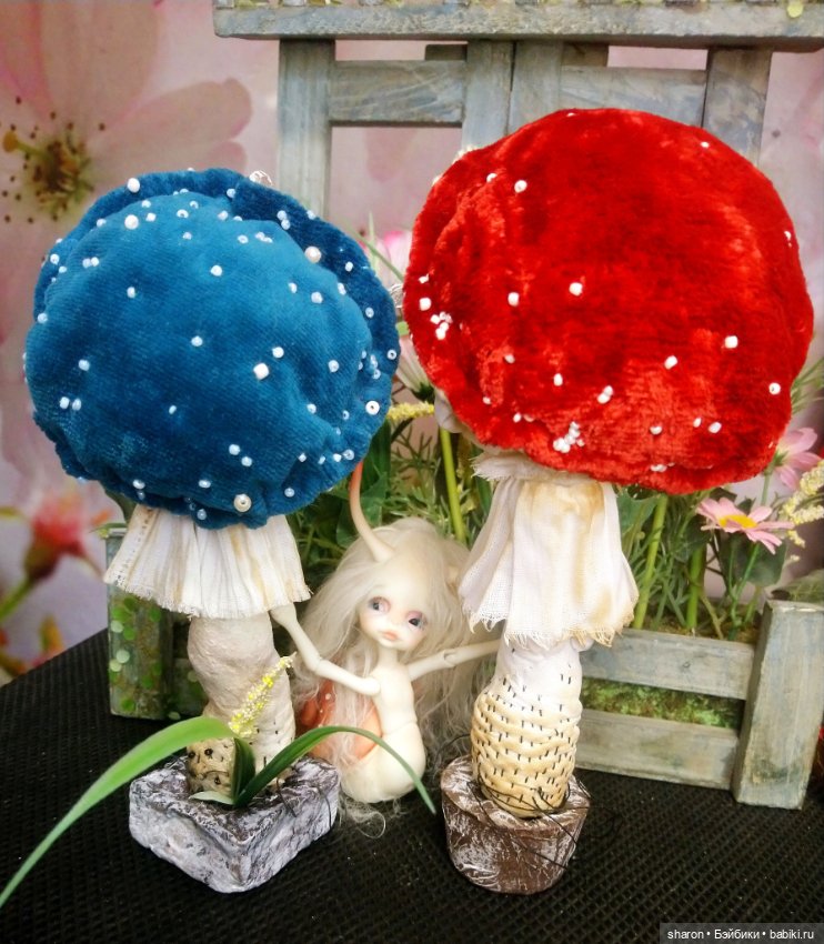 Про любовь и мухоморы — Текстильные игрушки и примитивы: кофейные (фото 8)