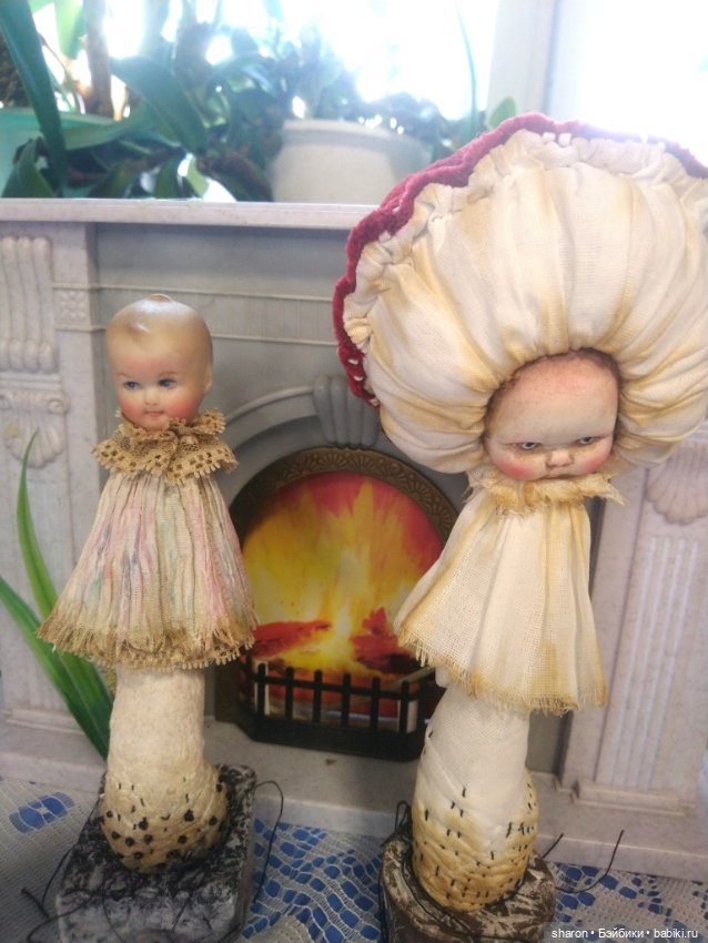 Про любовь и мухоморы — Текстильные игрушки и примитивы: кофейные (фото 3)