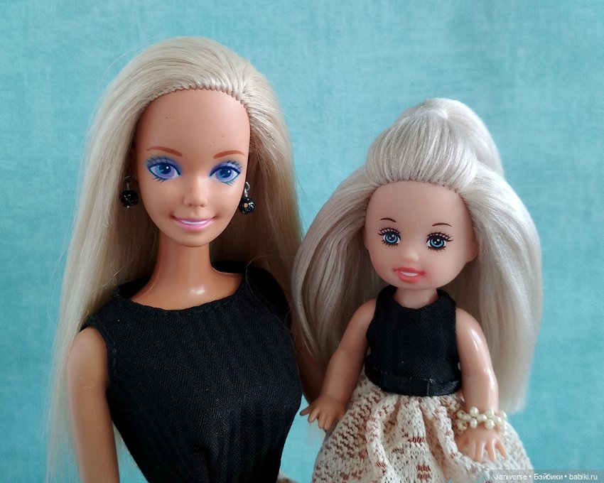 Феникс-рубрика. Винтажная Барби и малышка Челси из пакета кукольных осколков