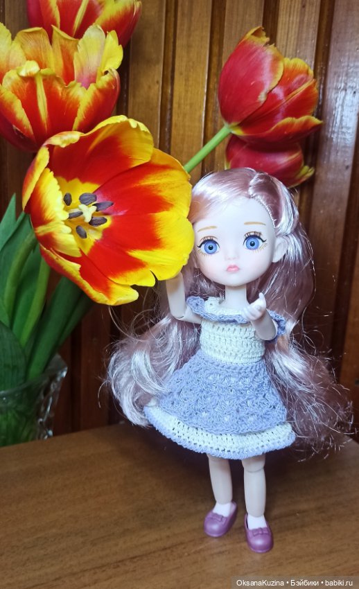 Лиля, девочка гибридик на тельце баболи 15,5 см (фото 4)