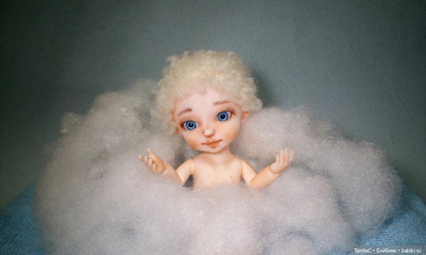Так рождается ангелы! Ангел - перерожденный. (ООАК игровой куклы Лили) (фото 2)