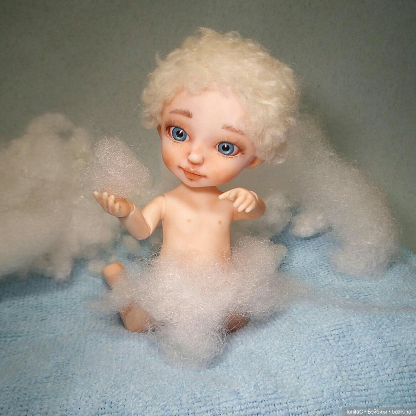 Так рождается ангелы! Ангел - перерожденный. (ООАК игровой куклы Лили) (фото 4)