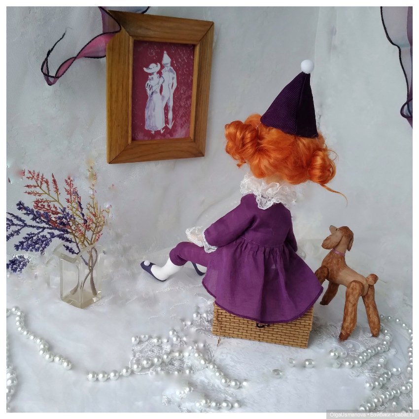 Девочка Пьеро — Авторские текстильные куклы: Вальдорфские (фото 7)