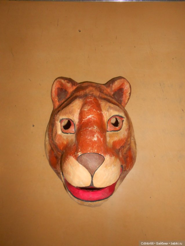 Старинная маска ТИГРА. Восстановление. Часть 2. Финал. И дополнительно: Маски "До и после реставрации" (фото 3)