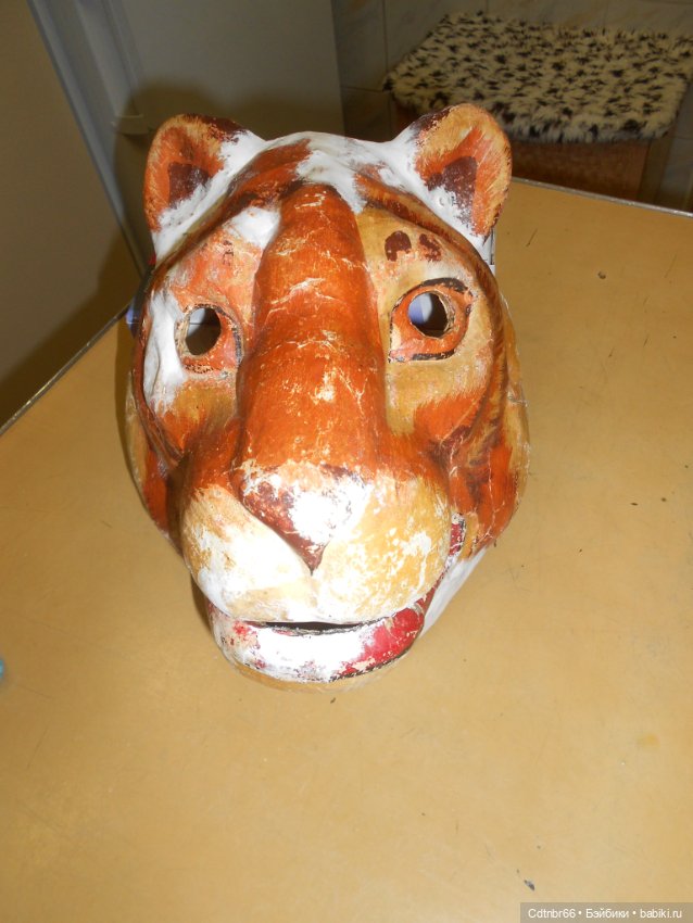 Старинная маска ТИГРА. Восстановление. Часть 2. Финал. И дополнительно: Маски "До и после реставрации"