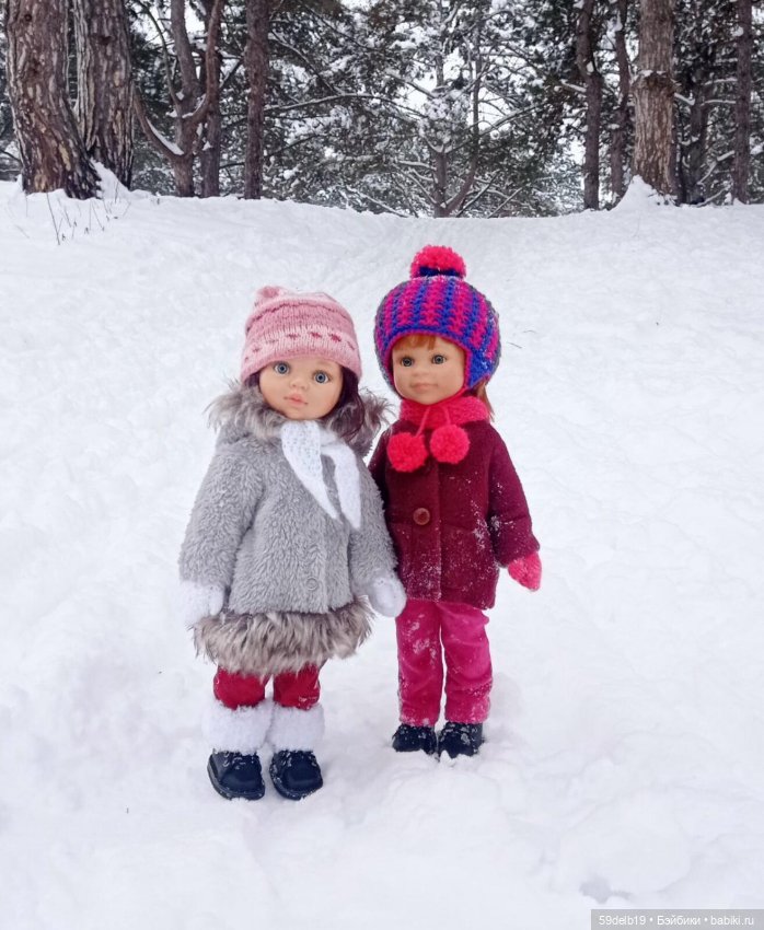 Две паолочки подружки в снежном лесу (фото 6)