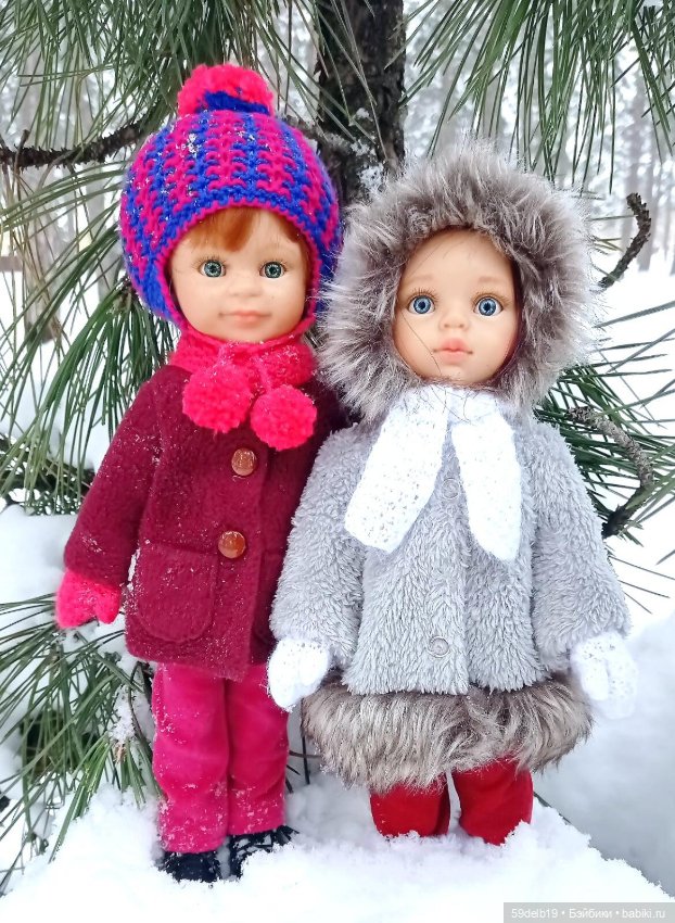 Две паолочки подружки в снежном лесу (фото 10)