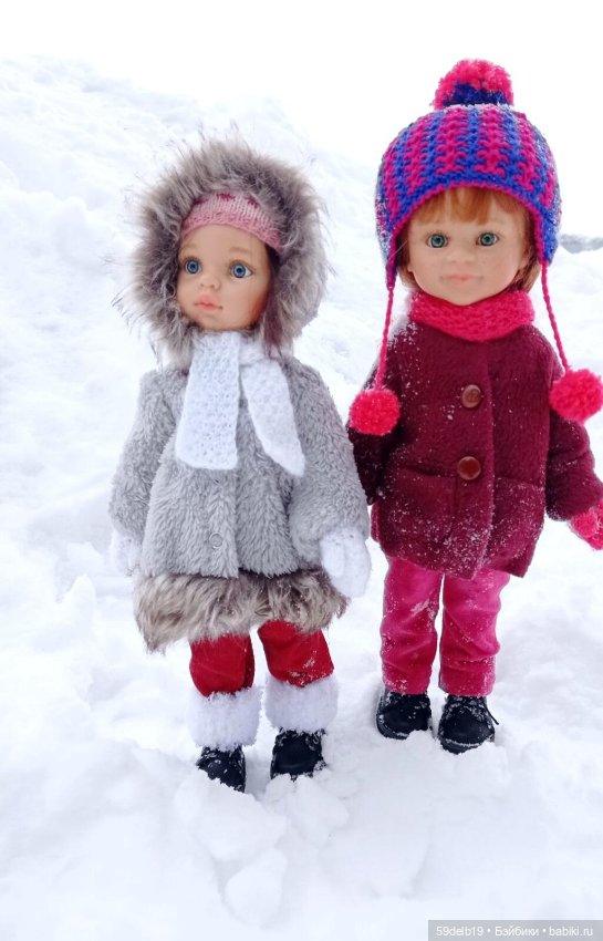 Две паолочки подружки в снежном лесу (фото 8)