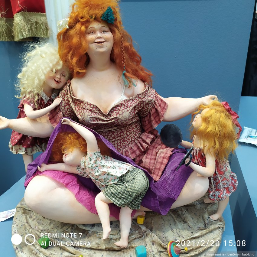 На выставке в Гостином дворе "Искусство куклы". часть 1