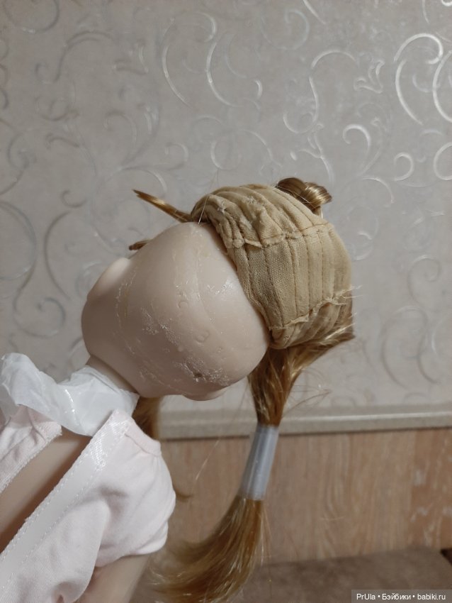 Как снимаю парики с кукол Я (фото 5)