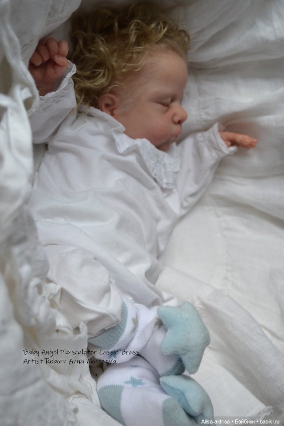 Пип - снежный Ангел. Кукла реборн Анны Морозовой
