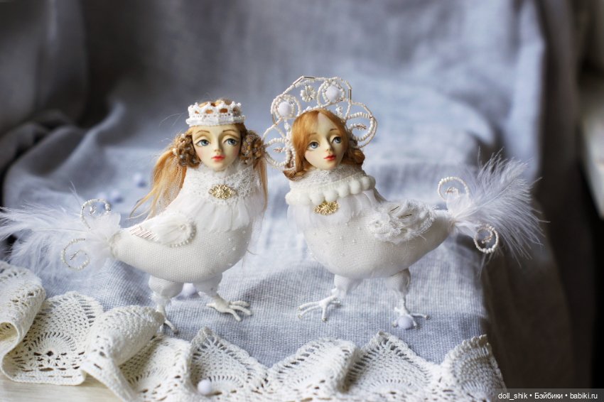 Птицы Сирины — Лепка авторских кукол: полимерная глина (фото 6)