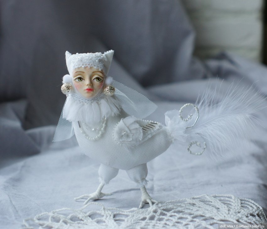Птицы Сирины — Лепка авторских кукол: полимерная глина (фото 9)
