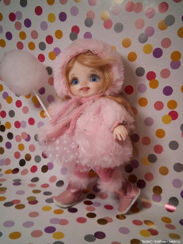Сладкая малышка "Сахарная вата" Кенди! (ООАК куклы баболи) (фото 5)