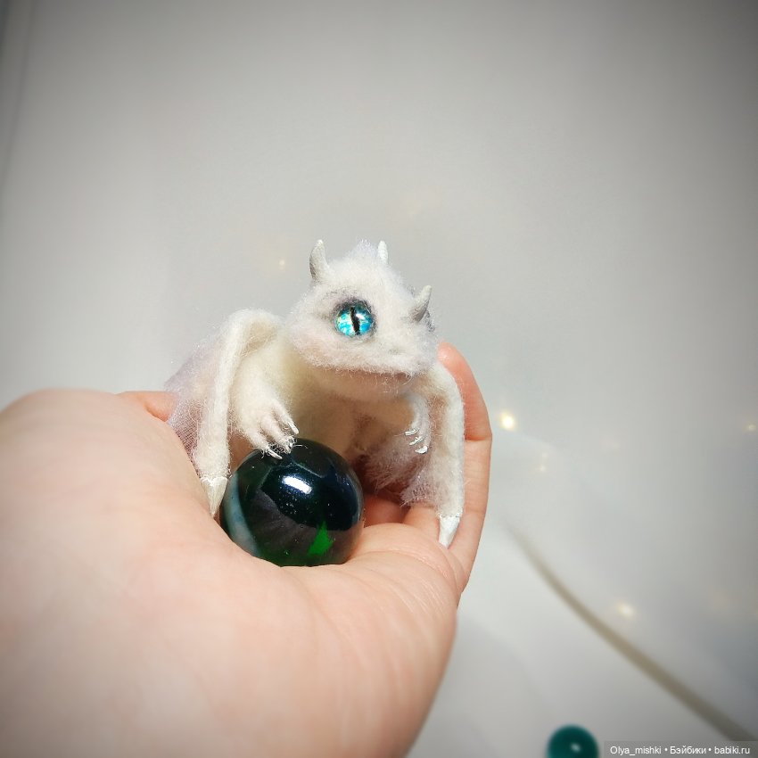 Дракончик — Валяные игрушки из шерсти: сухое валяние (фото 4)