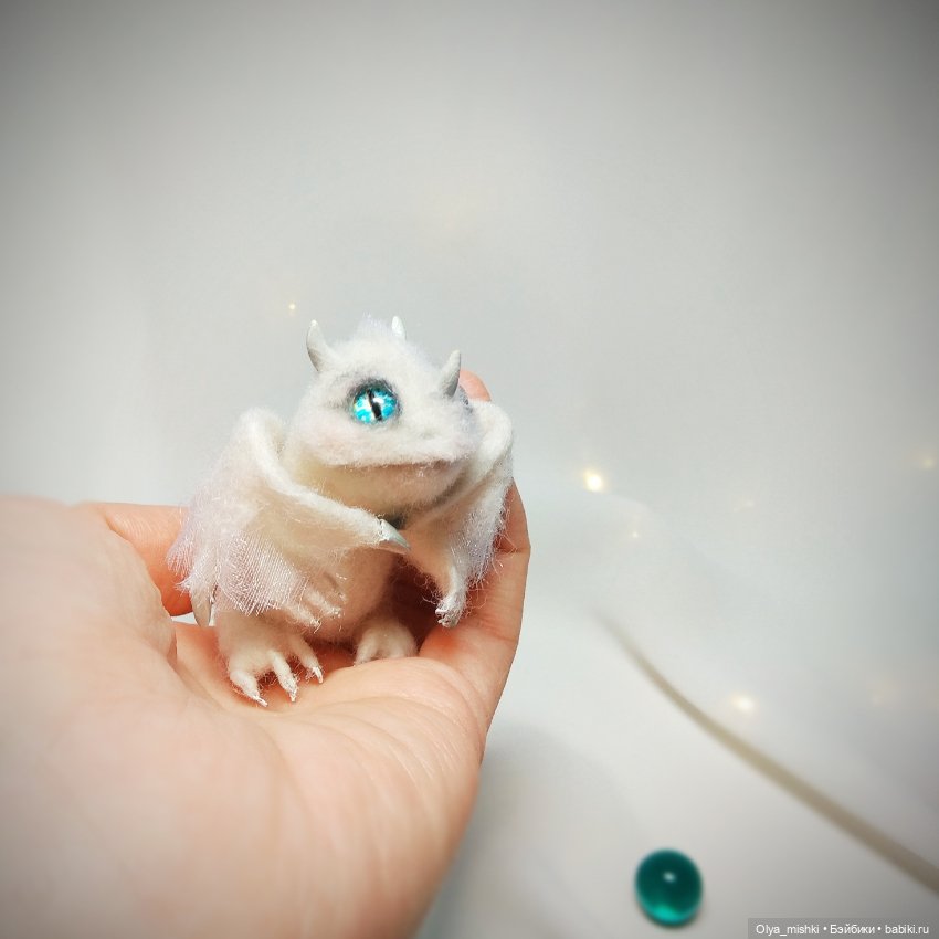 Дракончик — Валяные игрушки из шерсти: сухое валяние (фото 5)