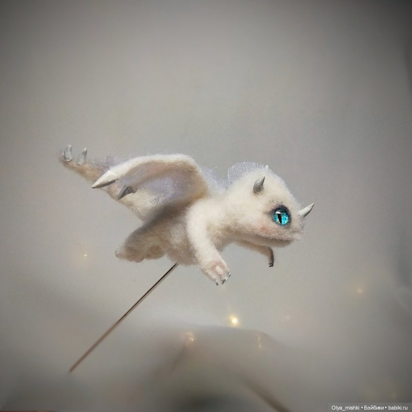 Дракончик — Валяные игрушки из шерсти: сухое валяние (фото 6)