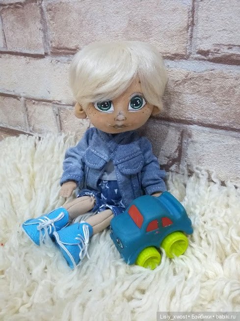 История про джинсовку — Авторские куклы ручной работы: текстильные (фото 2)