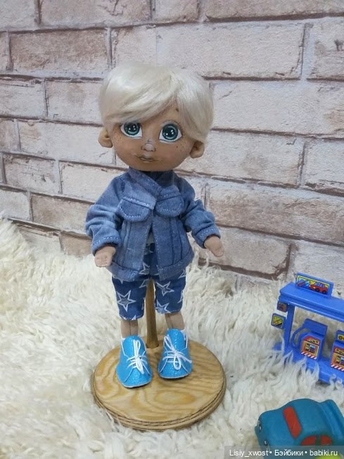 История про джинсовку — Авторские куклы ручной работы: текстильные