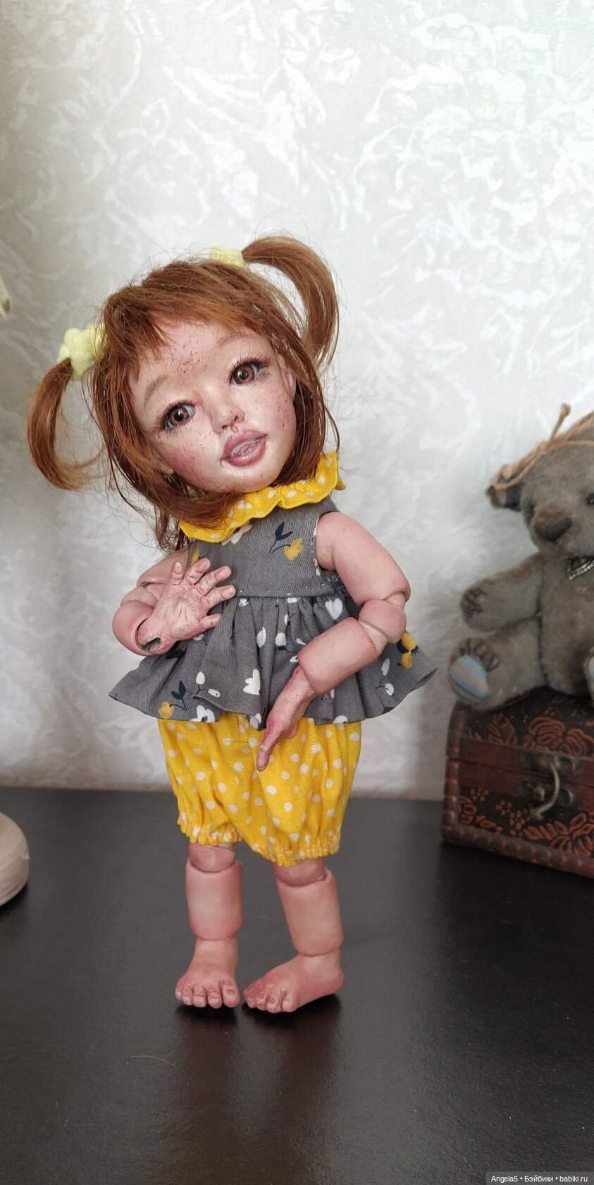 Маська. Ливинг Долл 21 см рост. Полностью шарнирная (фото 8)