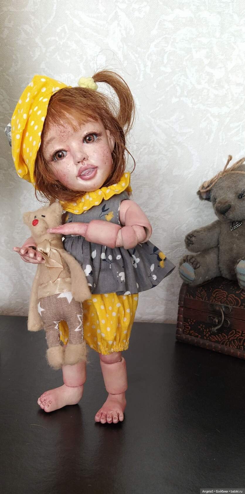 Маська. Ливинг Долл 21 см рост. Полностью шарнирная (фото 3)