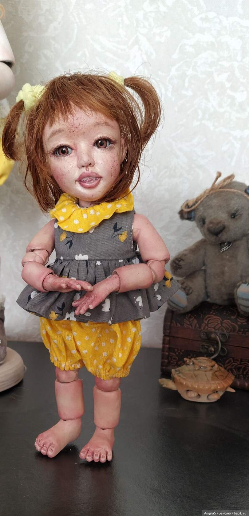 Маська. Ливинг Долл 21 см рост. Полностью шарнирная (фото 9)