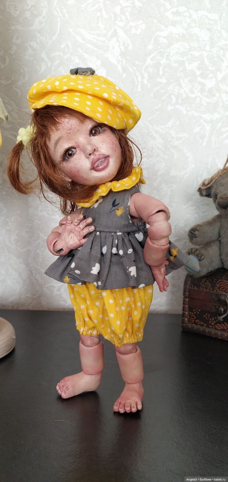 Маська. Ливинг Долл 21 см рост. Полностью шарнирная (фото 7)