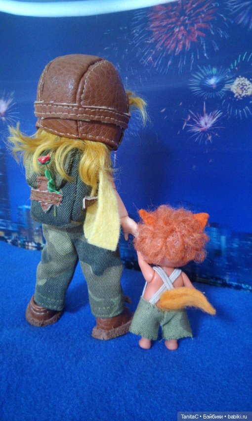 Маленький принц и лисёнок (ООАК куклы Лили и minimon)