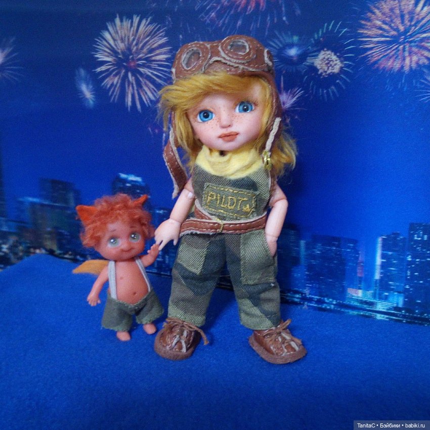 Маленький принц и лисёнок (ООАК куклы Лили и minimon) (фото 3)