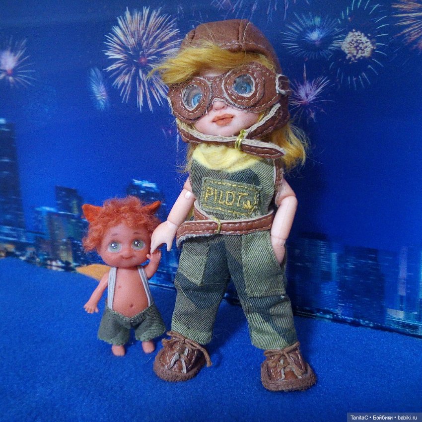 Маленький принц и лисёнок (ООАК куклы Лили и minimon) (фото 2)