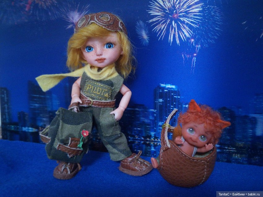 Маленький принц и лисёнок (ООАК куклы Лили и minimon) (фото 6)