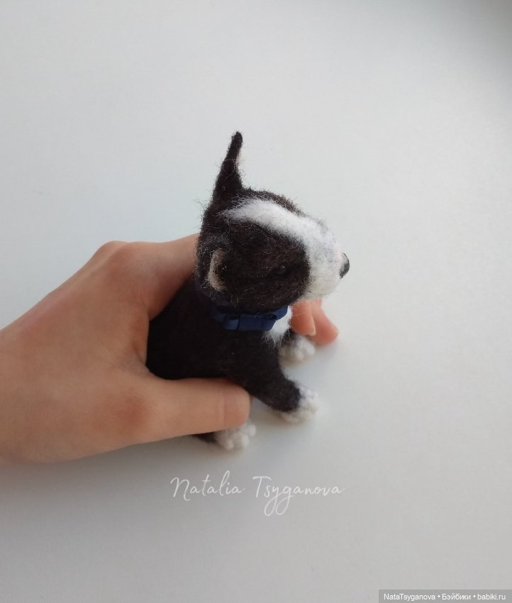 Бультерьер — Валяные игрушки из шерсти: сухое валяние (фото 3)