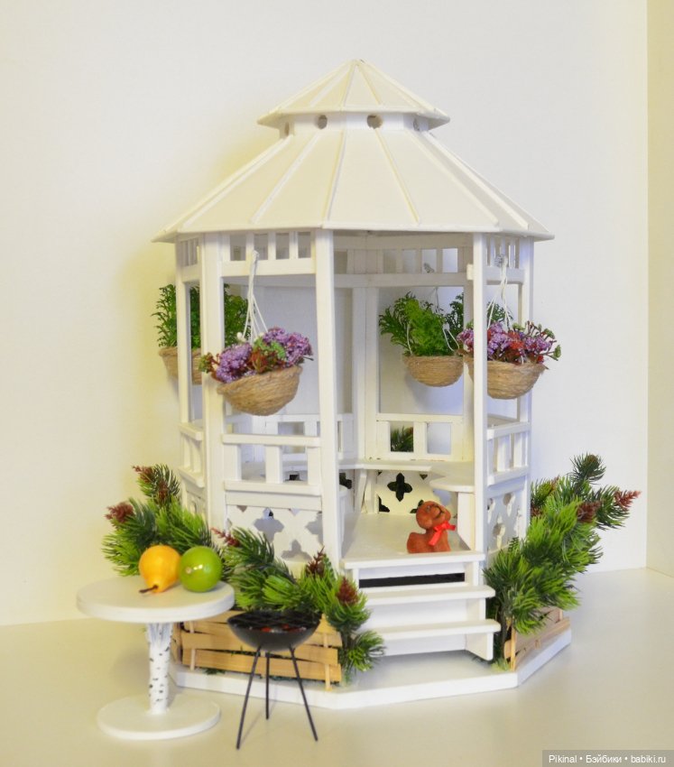 И сидят в беседках детки — Кукольные домики своими руками: фото