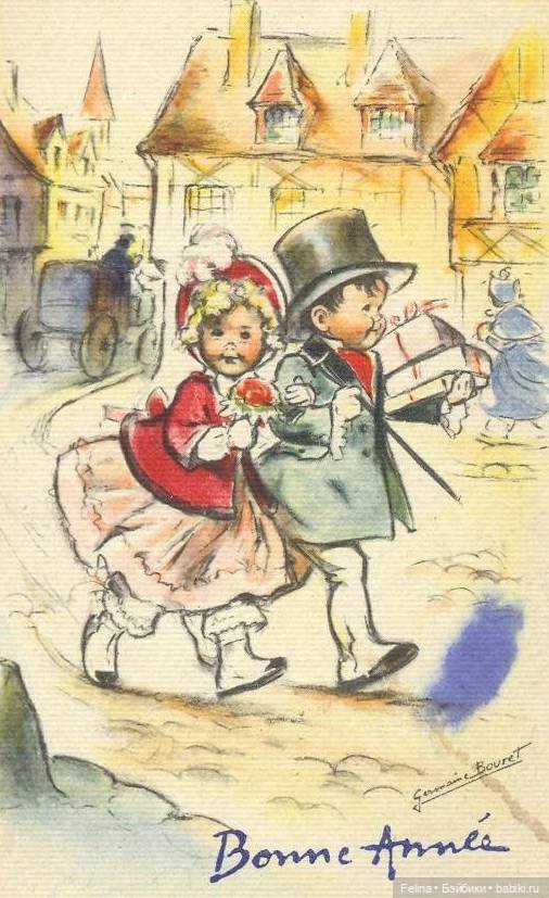 Старые открытки Франция — Интересное обо всем: поздравления