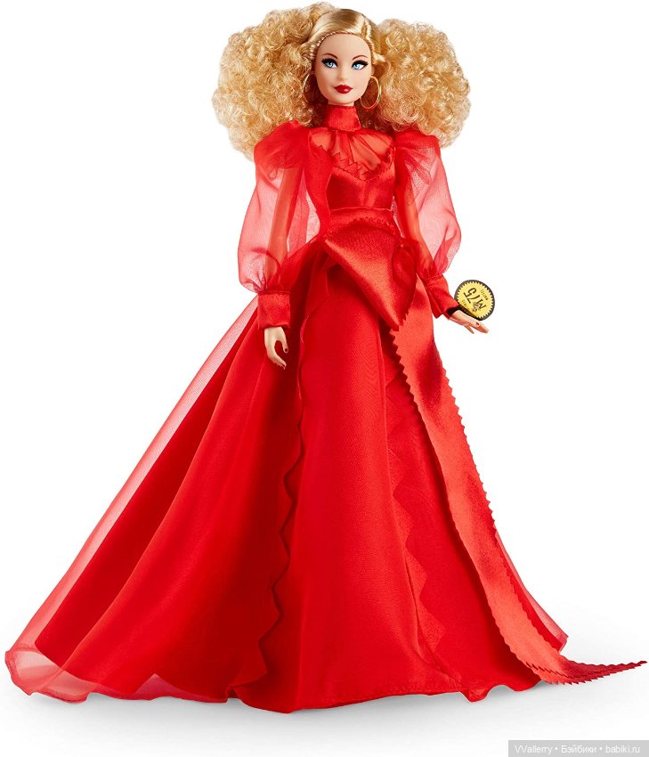 Barbie Collector Mattel 75th Anniversary Doll Blonde in Red Gown (фото 5)
