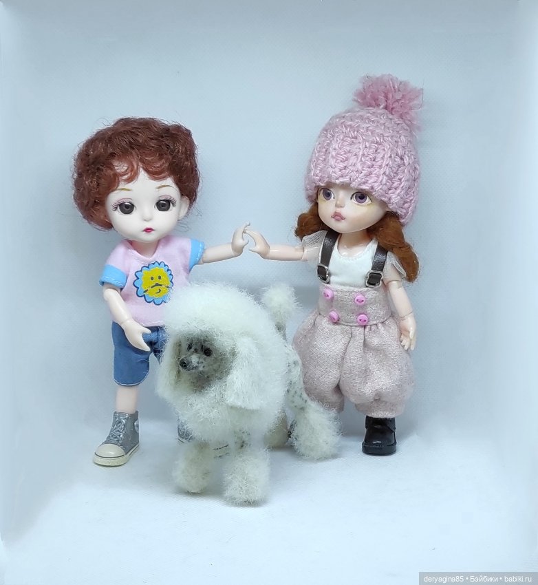 Пудель — Валяные игрушки из шерсти: сухое валяние (фото 8)