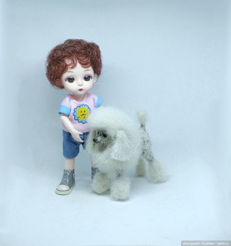 Пудель — Валяные игрушки из шерсти: сухое валяние (фото 7)