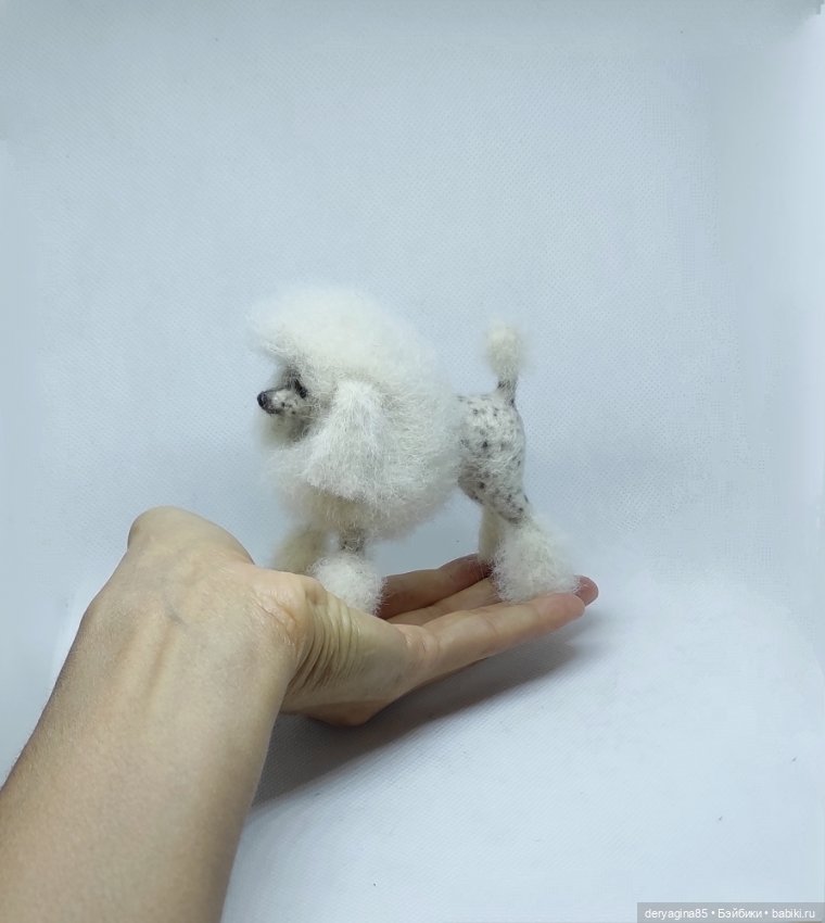 Пудель — Валяные игрушки из шерсти: сухое валяние (фото 10)
