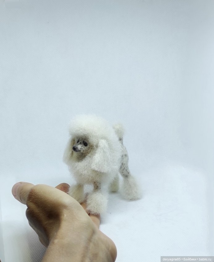 Пудель — Валяные игрушки из шерсти: сухое валяние (фото 2)