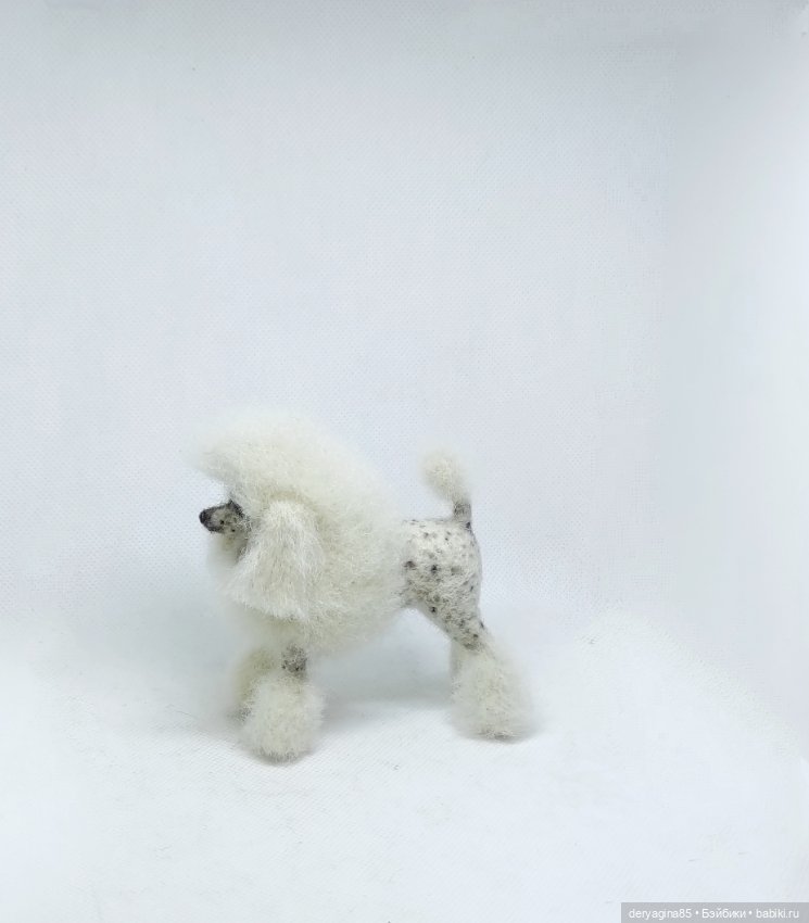 Пудель — Валяные игрушки из шерсти: сухое валяние