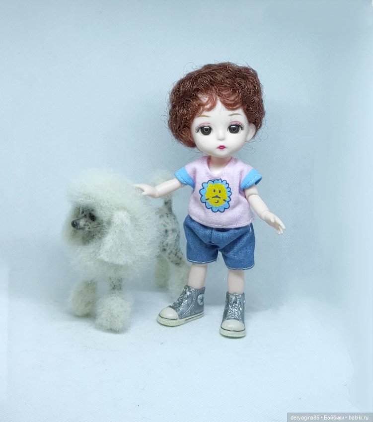 Пудель — Валяные игрушки из шерсти: сухое валяние (фото 5)