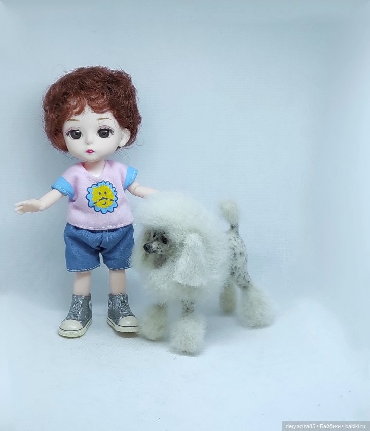 Пудель — Валяные игрушки из шерсти: сухое валяние (фото 3)