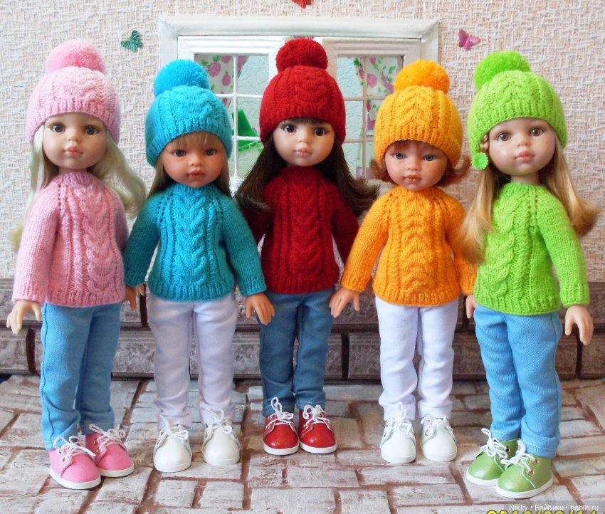 Яркая радуга — Одежда и обувь для кукол своими руками: фото