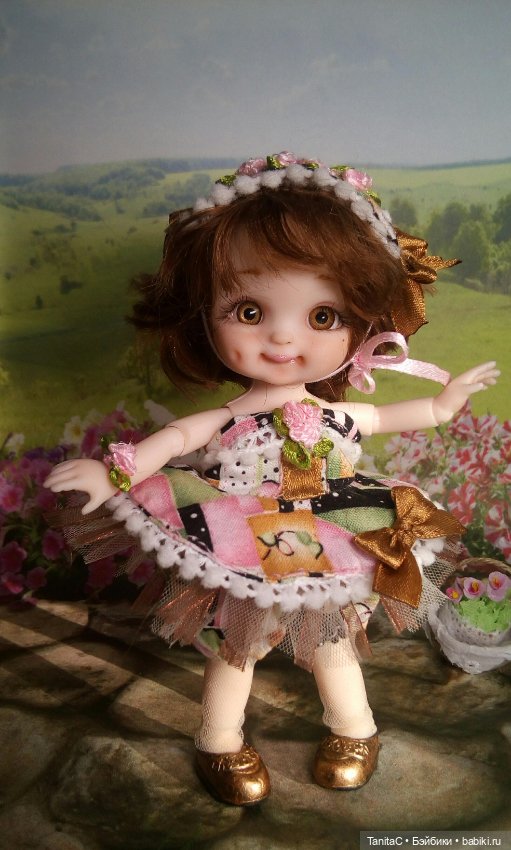 Ещё одна перерожденная малышка - Шоколадка (ООАК куклы баболи) (фото 3)