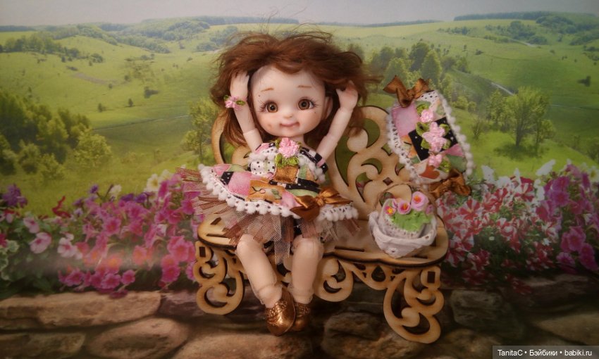 Ещё одна перерожденная малышка - Шоколадка (ООАК куклы баболи) (фото 5)