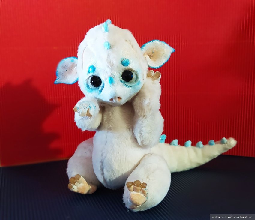 Дракончик — Игрушки в смешанной технике (мех и глина): Арт (фото 2)