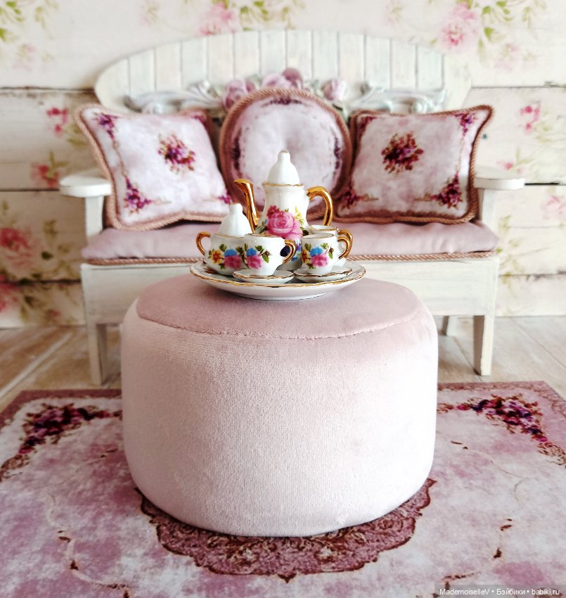 Сиреневое чаепитие — Мебель для кукол и домиков: фото (фото 6)