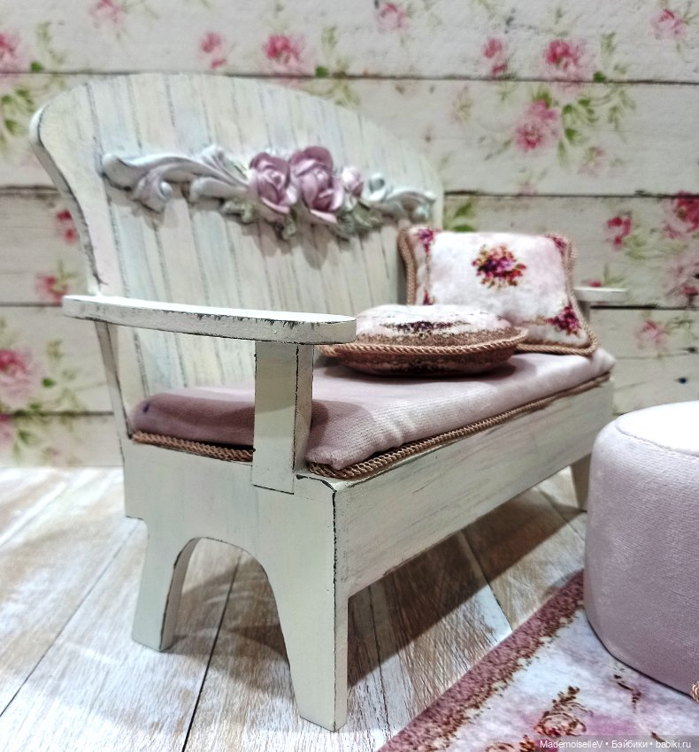 Сиреневое чаепитие — Мебель для кукол и домиков: фото