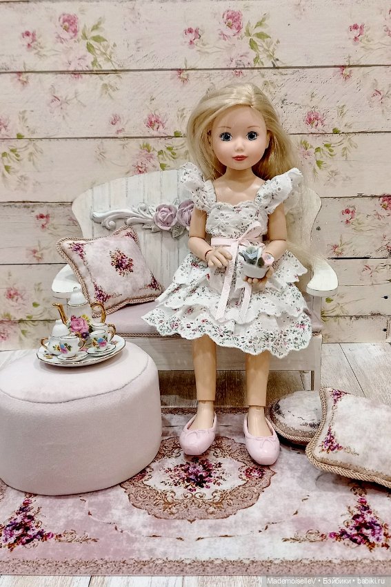 Сиреневое чаепитие — Мебель для кукол и домиков: фото