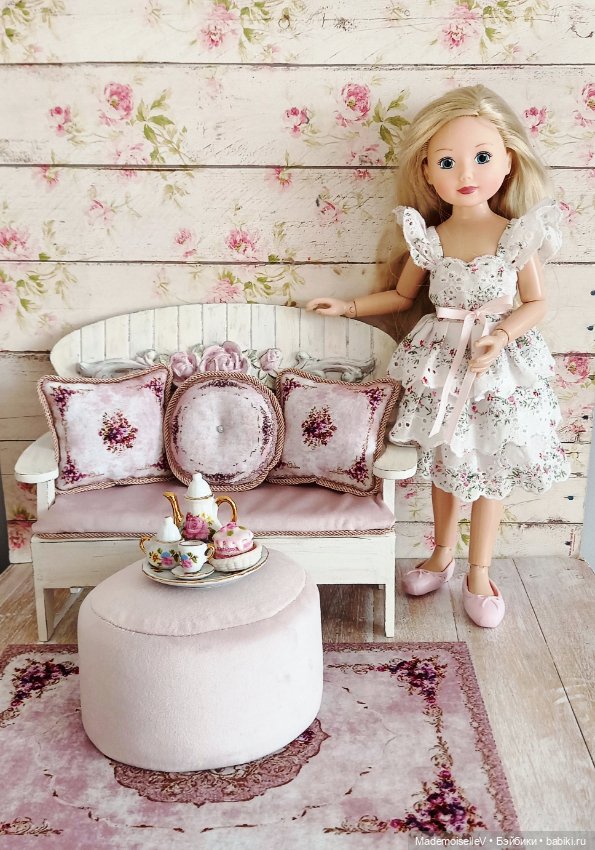 Сиреневое чаепитие — Мебель для кукол и домиков: фото (фото 10)